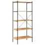 5-tier black and oak shelving unit 80x40x163 cm by vidaXL, Bookcases and shelves - Ref: Foro24-336348, Price: 120,72 €, Disco...