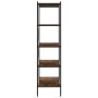 5-level black and dark wood shelf 80x40x163 cm by vidaXL, Bookcases and shelves - Ref: Foro24-336349, Price: 119,35 €, Discou...