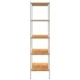 5-stufiges Regal in Weiß und Eiche, 80 x 40 x 163 cm von vidaXL, Bücherregale und Regale - Ref: Foro24-336350, Preis: 105,85 ...