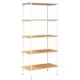 5-stufiges Regal in Weiß und Eiche, 80 x 40 x 163 cm von vidaXL, Bücherregale und Regale - Ref: Foro24-336350, Preis: 105,85 ...