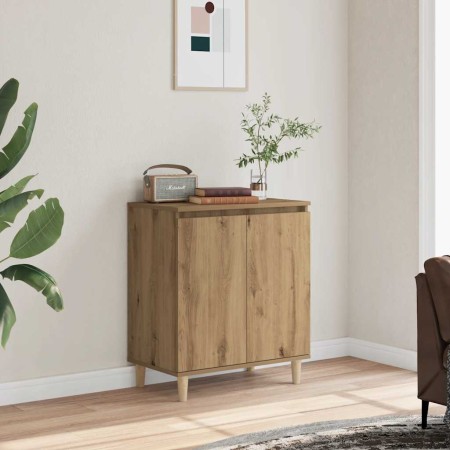 Aparador madera contrachapada roble artisian 60x35x70 cm