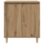 Aparador madera contrachapada roble artisian 60x35x70 cm
