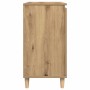 Aparador madera contrachapada roble artisian 60x35x70 cm