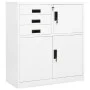 Büroschrank aus weißem Stahl, 90 x 40 x 102 cm von vidaXL, Schließfächer und Lagerschränke - Ref: Foro24-336405, Preis: 207,3...