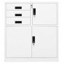 Büroschrank aus weißem Stahl, 90 x 40 x 102 cm von vidaXL, Schließfächer und Lagerschränke - Ref: Foro24-336405, Preis: 202,8...