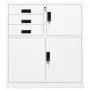 White steel office cabinet 90x40x102 cm by vidaXL, Lockers and storage cabinets - Ref: Foro24-336405, Price: 207,27 €, Discou...