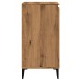 Aparador madera contrachapada roble artisian 60x35x70 cm