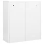 Büroschrank aus weißem Stahl, 90 x 40 x 102 cm von vidaXL, Schließfächer und Lagerschränke - Ref: Foro24-336405, Preis: 207,3...
