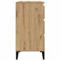 Aparador madera contrachapada roble artisian 60x35x70 cm