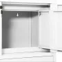 White steel office cabinet 90x40x102 cm by vidaXL, Lockers and storage cabinets - Ref: Foro24-336405, Price: 207,27 €, Discou...