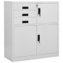 Büroschrank aus hellgrauem Stahl 90x40x102 cm von vidaXL, Schließfächer und Lagerschränke - Ref: Foro24-336406, Preis: 177,83...