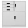 Armario de oficina de acero gris claro 90x40x102 cm de vidaXL, Taquillas y armarios de almacenamiento - Ref: Foro24-336406, P...