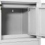 Büroschrank aus hellgrauem Stahl 90x40x102 cm von vidaXL, Schließfächer und Lagerschränke - Ref: Foro24-336406, Preis: 177,83...