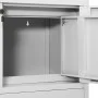 Light gray steel office cabinet 90x40x102 cm by vidaXL, Lockers and storage cabinets - Ref: Foro24-336406, Price: 174,87 €, D...