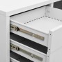 Büroschrank aus hellgrauem Stahl 90x40x102 cm von vidaXL, Schließfächer und Lagerschränke - Ref: Foro24-336406, Preis: 177,83...