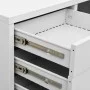 Light gray steel office cabinet 90x40x102 cm by vidaXL, Lockers and storage cabinets - Ref: Foro24-336406, Price: 174,87 €, D...