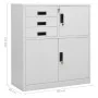 Light gray steel office cabinet 90x40x102 cm by vidaXL, Lockers and storage cabinets - Ref: Foro24-336406, Price: 174,87 €, D...