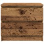 Mesita de noche 2 uds madera ingeniería envejecida 50x40x43.5cm
