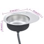 Fregadero cocina con colador y sifón acero inoxidable ovalado