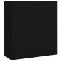 Büroschrank aus schwarzem Stahl, 90 x 40 x 102 cm von vidaXL, Schließfächer und Lagerschränke - Ref: Foro24-336407, Preis: 17...
