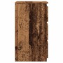 Mesita de noche madera de ingeniería envejecida 40x35x62,5 cm
