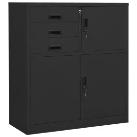 Anthracite gray steel office cabinet 90x40x102 cm by vidaXL, Lockers and storage cabinets - Ref: Foro24-336408, Price: 192,55...
