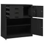 Anthrazitgrauer Büroschrank aus Stahl 90x40x102 cm von vidaXL, Schließfächer und Lagerschränke - Ref: Foro24-336408, Preis: 1...