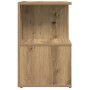Mesitas de noche 2 uds madera roble artisan 35x35x55 cm