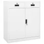 Büroschrank aus weißem Stahl, 90 x 40 x 102 cm von vidaXL, Schließfächer und Lagerschränke - Ref: Foro24-336409, Preis: 178,6...