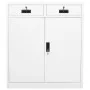 Büroschrank aus weißem Stahl, 90 x 40 x 102 cm von vidaXL, Schließfächer und Lagerschränke - Ref: Foro24-336409, Preis: 178,6...