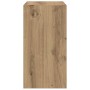 Mesa auxiliar madera contrachapada roble artisian 50x26x50 cm