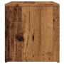 Mesa auxiliar de madera contrachapada envejecida 59x36x38 cm