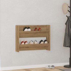 Zapatero de pared madera ingeniería roble artisan 80x18x60 cm