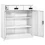 Büroschrank aus weißem Stahl, 90 x 40 x 102 cm von vidaXL, Schließfächer und Lagerschränke - Ref: Foro24-336409, Preis: 178,6...