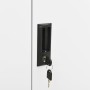 Armario de oficina de acero blanco 90x40x102 cm de vidaXL, Taquillas y armarios de almacenamiento - Ref: Foro24-336409, Preci...