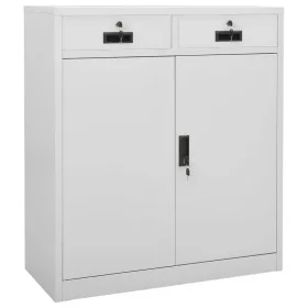 Armario de oficina de acero gris claro 90x40x102 cm de vidaXL, Taquillas y armarios de almacenamiento - Ref: Foro24-336410, P...
