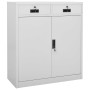 Armario de oficina de acero gris claro 90x40x102 cm de vidaXL, Taquillas y armarios de almacenamiento - Ref: Foro24-336410, P...