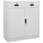 Light gray steel office cabinet 90x40x102 cm by vidaXL, Lockers and storage cabinets - Ref: Foro24-336410, Price: 179,19 €, D...
