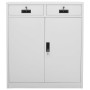 Armario de oficina de acero gris claro 90x40x102 cm de vidaXL, Taquillas y armarios de almacenamiento - Ref: Foro24-336410, P...
