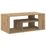 Mesa de centro madera contrachapada roble artisan 100x50x40 cm