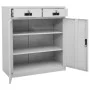 Light gray steel office cabinet 90x40x102 cm by vidaXL, Lockers and storage cabinets - Ref: Foro24-336410, Price: 179,19 €, D...