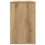 Mesa auxiliar de madera contrachapada roble artisan 50x30x50 cm