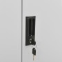 Armario de oficina de acero gris claro 90x40x102 cm de vidaXL, Taquillas y armarios de almacenamiento - Ref: Foro24-336410, P...