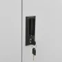 Light gray steel office cabinet 90x40x102 cm by vidaXL, Lockers and storage cabinets - Ref: Foro24-336410, Price: 179,19 €, D...