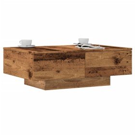 Mesa de centro madera ingeniería madera envejecida 90x60x31 cm en Mesas de centro | Comprar online en Foro24