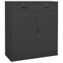 Anthracite grey steel office cabinet 90x40x102 cm by vidaXL, Lockers and storage cabinets - Ref: Foro24-336412, Price: 173,33...