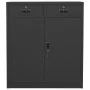 Anthracite grey steel office cabinet 90x40x102 cm by vidaXL, Lockers and storage cabinets - Ref: Foro24-336412, Price: 173,33...