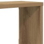 Estantes cubo de pared 2 uds madera roble artisan 100x15x30 cm