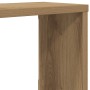 Estantes cubo de pared 4 uds madera roble artisan 100x15x30 cm