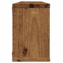 Estantes cubo de pared 6 uds madera envejecida 60x15x23 cm